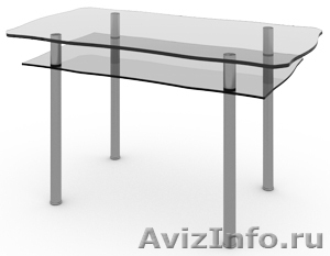 Стол обеденный стеклянный прямоугольный - Изображение #1, Объявление #350797